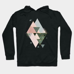 Pink and green Geometric Hoodie